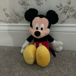 Mickey Mouse Stuffed Animal- Black, Red, Yellow